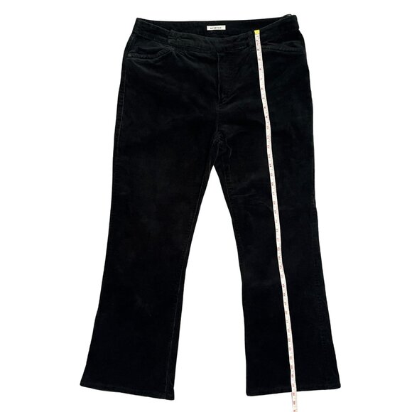 Jones New York Corduroy Pants Size 12P Black Bootcut Stretch Classic Fall Winter - Picture 9 of 14